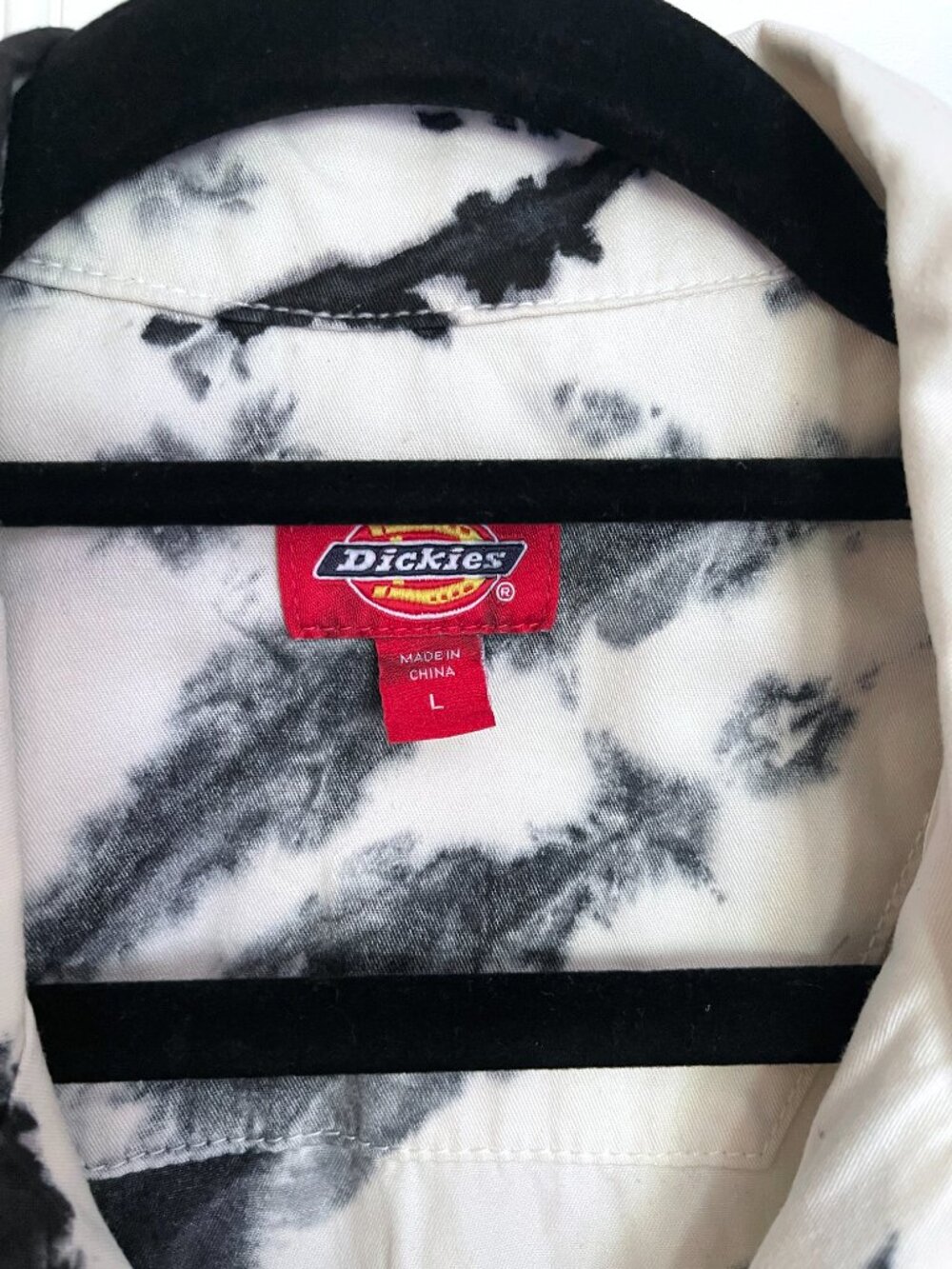 Dickies Short Sleeve Coverall in White Black Tie Dye Size L - Picture 7 of 13